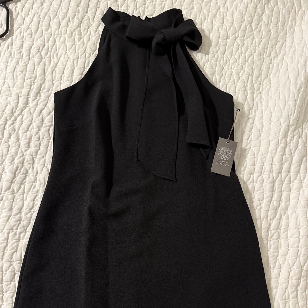 Vince Camuto Bow Neck Mini Dress
